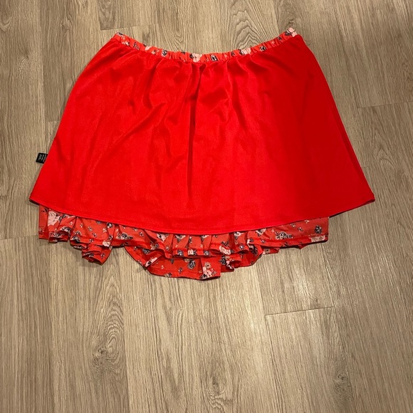 Torrid Plus Size Floral Mush Skater Skirt - Picture 4 of 6